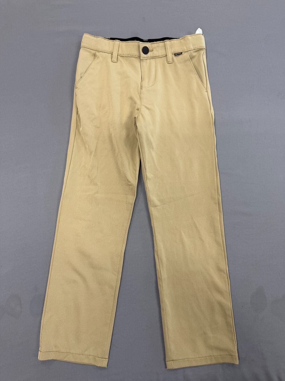 Hurley Boys Youth Performance Khaki Pants Size M 10/12 Stretch Casual